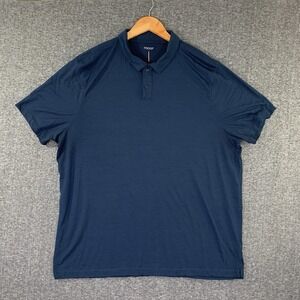 Proof 72 Hour Merino Polo Shirt Men 3XL Blue Short Sleeve Huckberry Oudoor